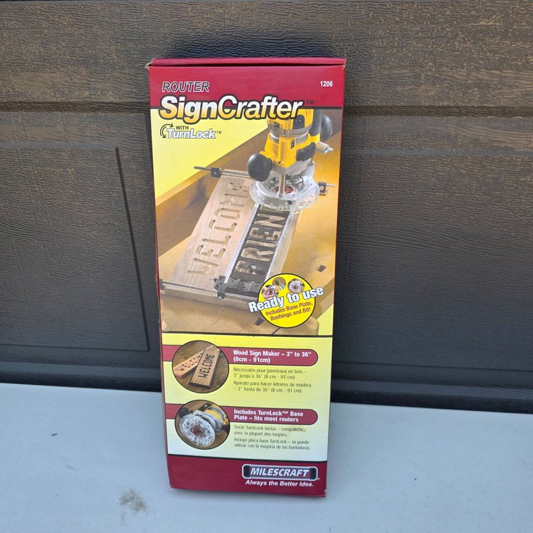 Milescraft Router SignCrafter with TurnLock System, Model 1206