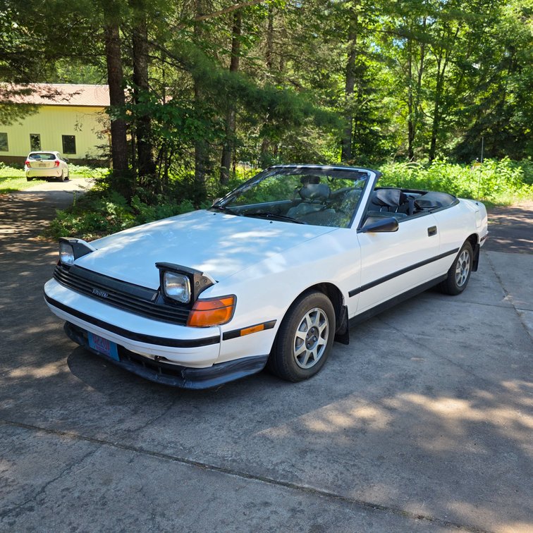 1988 Toyota Celica GT Convertible with Custom Pearl White Paint