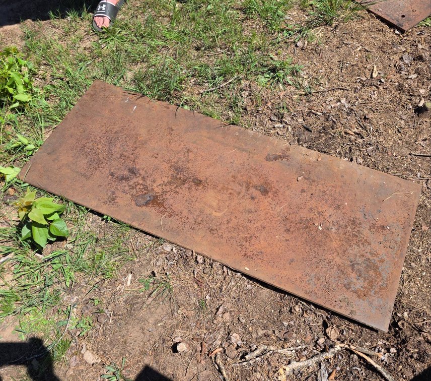 Steel Plate, 61 in x 24.5 in x 0.25 in Thick