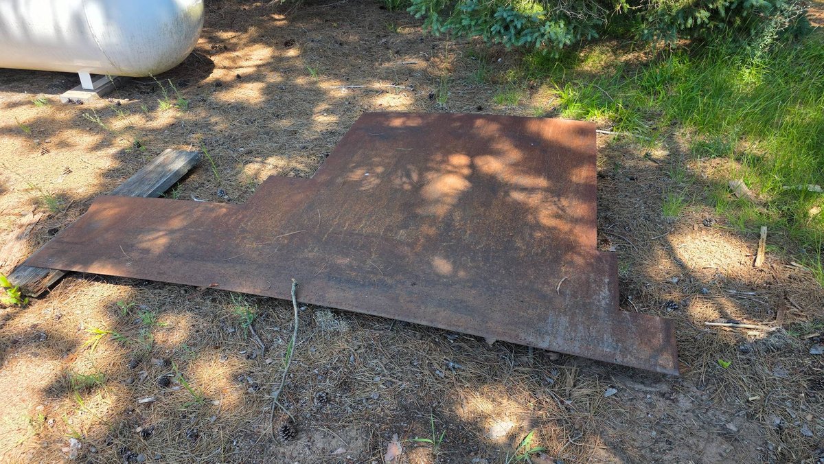 1/8-Inch Plate Steel Chunk, 95 Inches Maximum Length