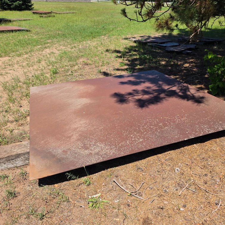 102x97-Inch Plate Steel, 1/8-Inch Thick