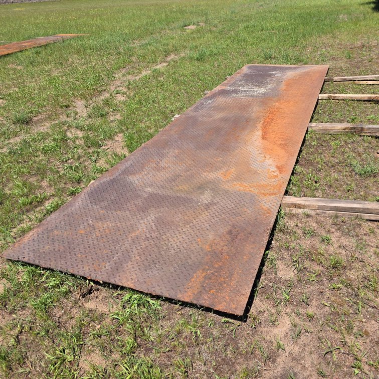 20 ft x 5 ft Steel Diamond Plate, 1/4 Inch Thick