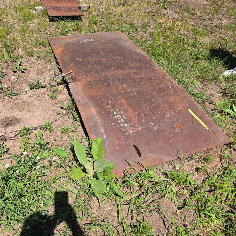 Steel Plate, 86x40 in, 1/4 in Thick
