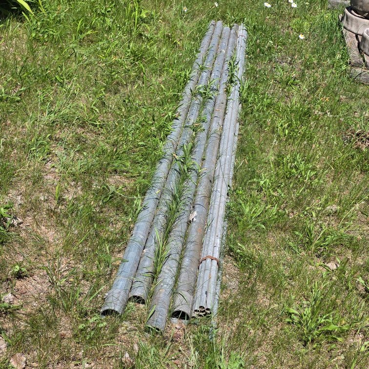 (4) 2-Inch Diameter Conduit Pipes and (10) 3/4-Inch Conduit Tubes