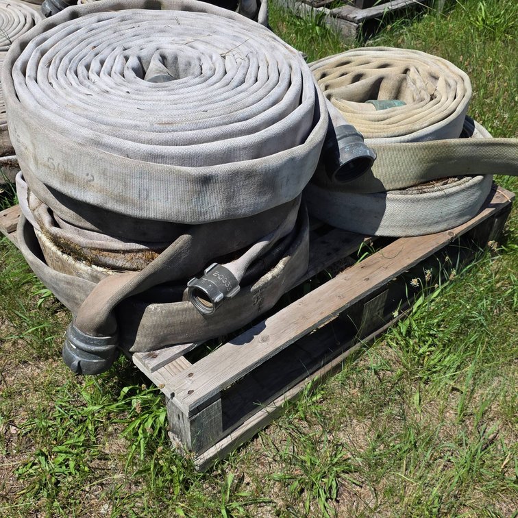 Six Fire Hoses with Couplings
