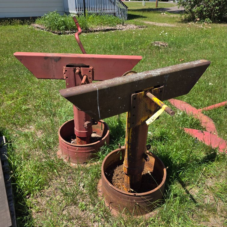 Homemade Steel Stands, 41 Inches in Height