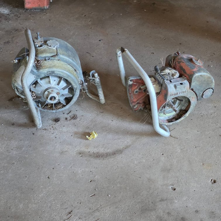 Two Vintage Homelite Chainsaws for Parts or Restoration