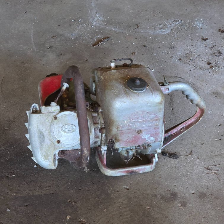 Vintage IEL Super Pioneer Chainsaw Parts for Restoration or Repair