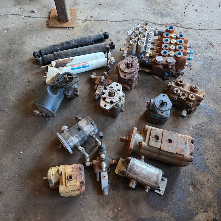 Hydraulic Pumps, Valves, Cylinders, and Components