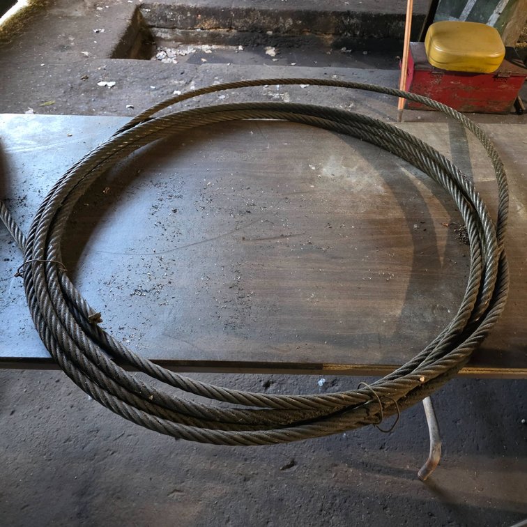 3/4-Inch Braided Steel Cable Coil