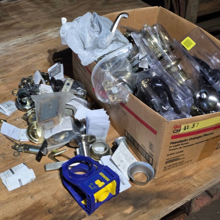 Used Door Hardware, Including Knobs, Hinges, and Fittings