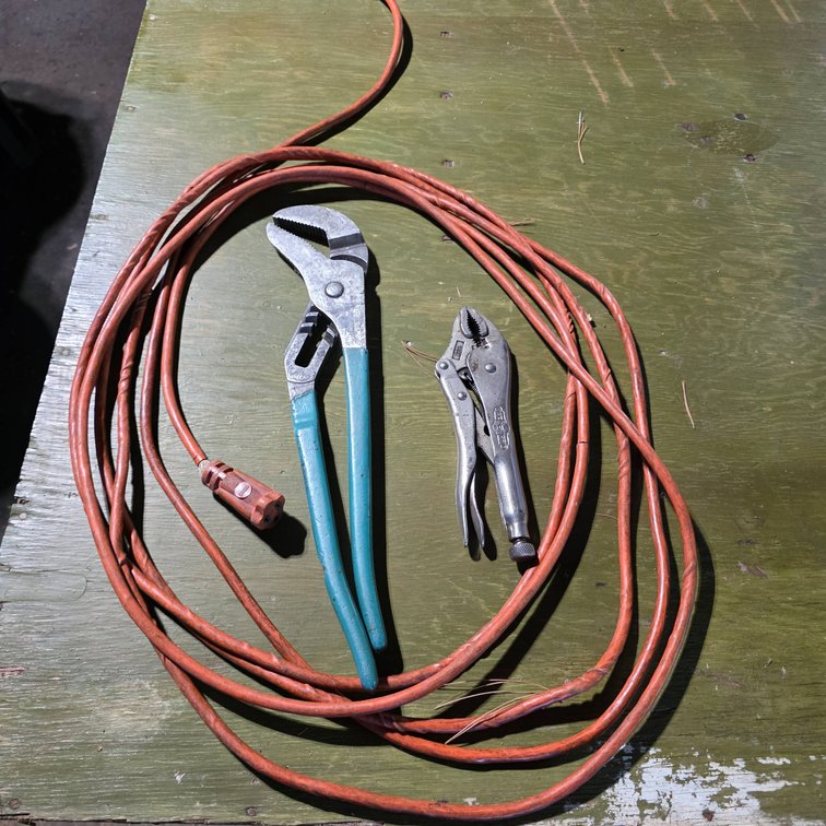 Channel Lock Pliers, Vise-Grip Pliers, and 25-Foot Extension Cord Set