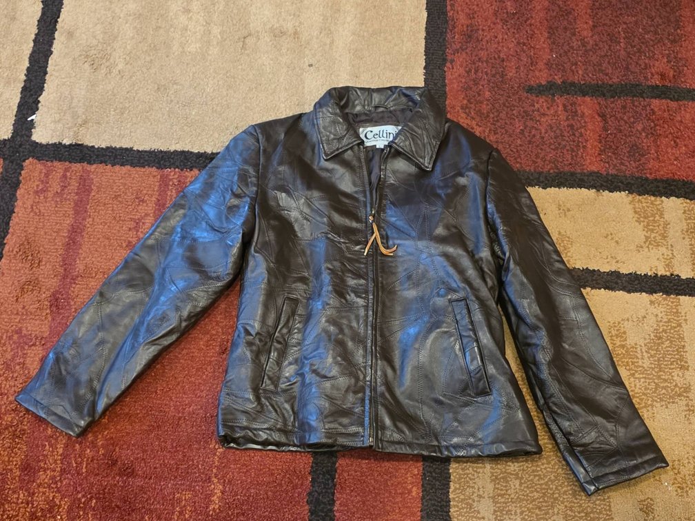 Brown Leather Women’s Jacket, Size Large, by Cellini Leather Collection