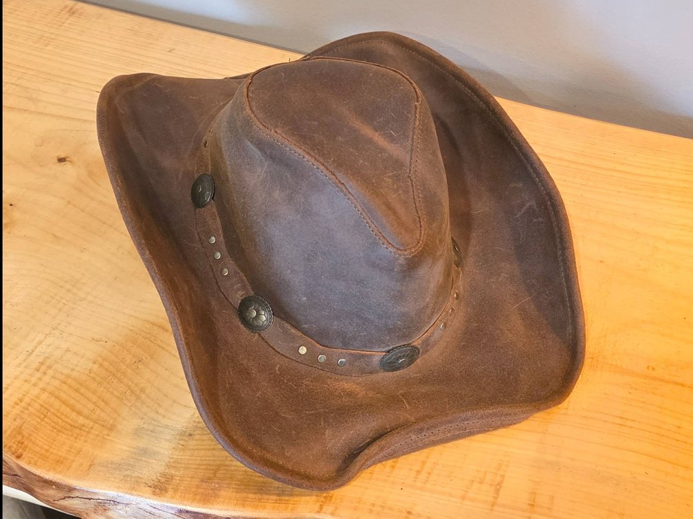 Minnetonka ‘The Silverton Hat’ Large Leather Cowboy Hat