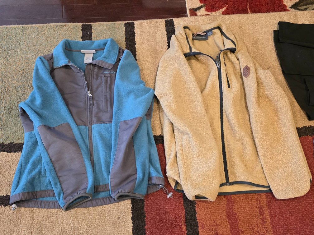 2 Free Country Women’s Jackets, Large and Small, Fleece and Softshell