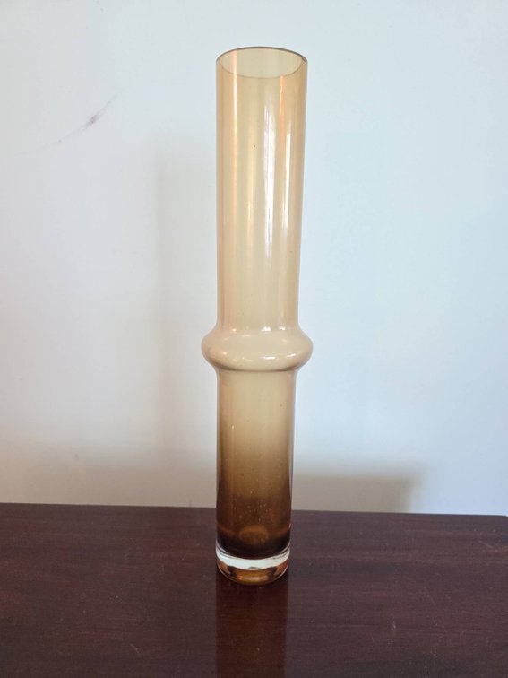 Mid-Century Italian Art Glass Bamboo-Shaped 15-Inch Bud Vase