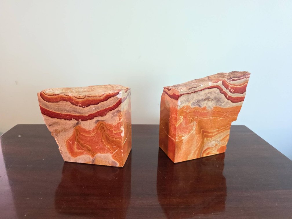 Polished Stone Bookends