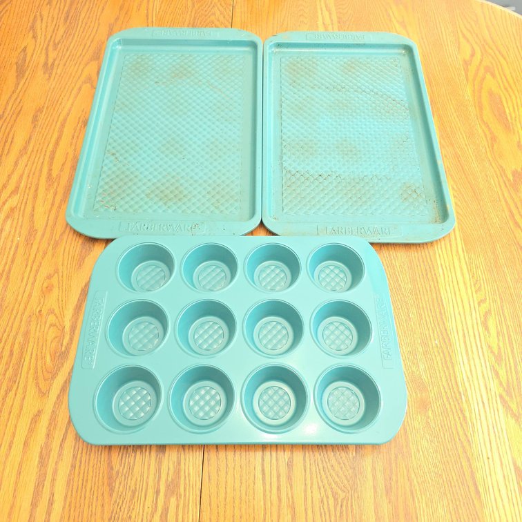 Farberware Set of 2 Cookie Pans and 1 Muffin Pan