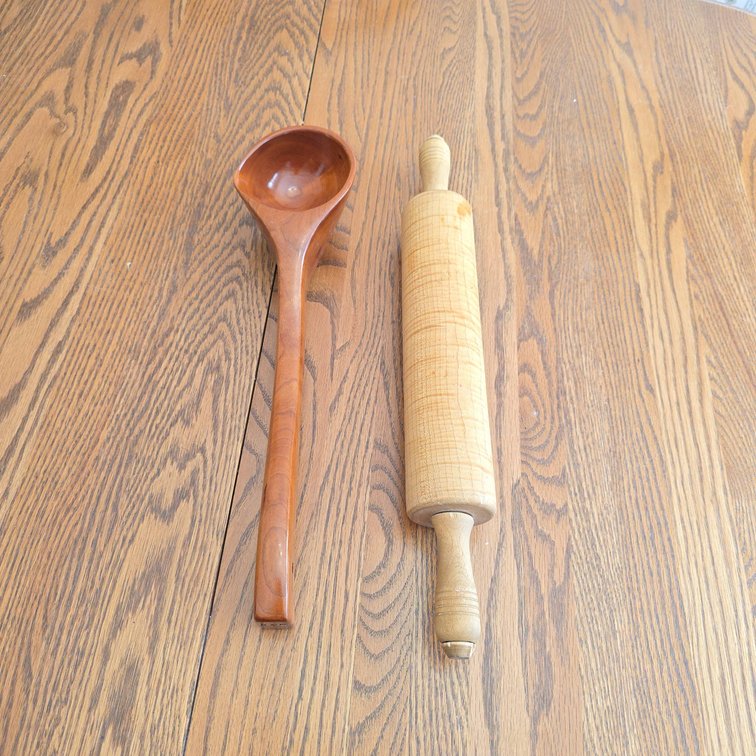 Wooden Spoon and Wooden Rolling Pin