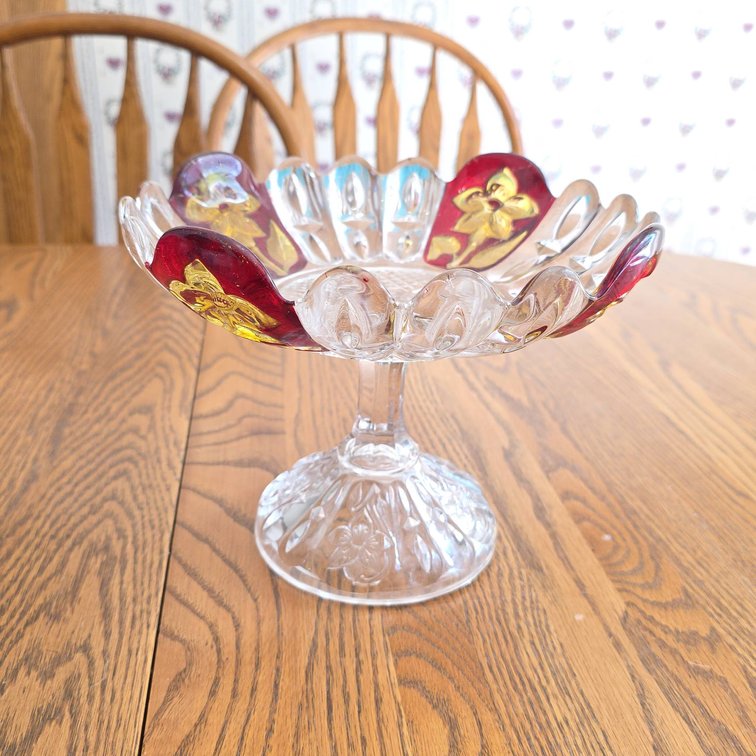 Greensburg Glass "Florida" EAPG Compote, c1890