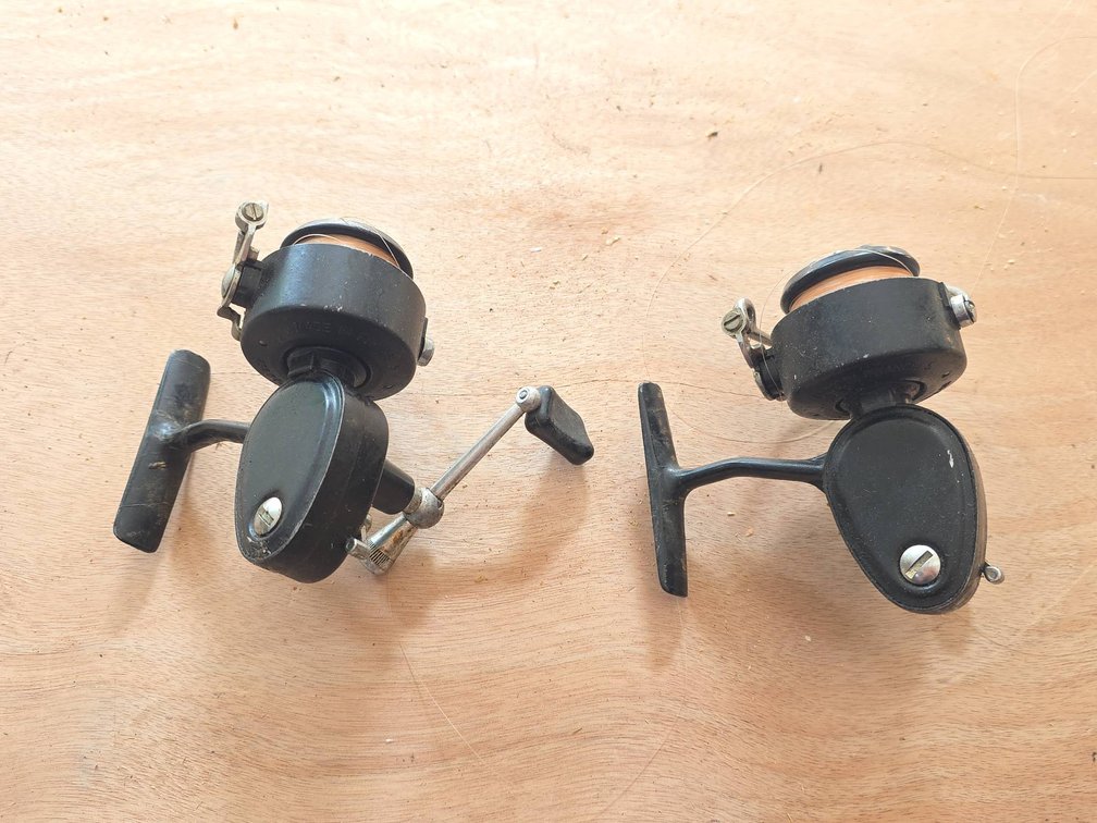 Black Metal Fishing Reels