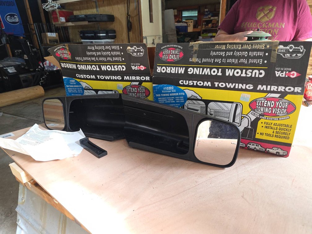 CIPA Custom Towing Mirrors #10201 and #10202 for GM/Chevy Trucks and Vans