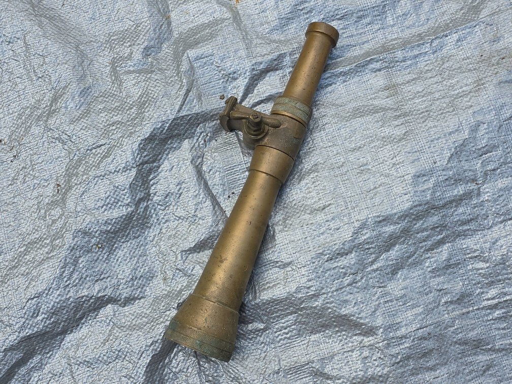 Brass Fire Hose Nozzle with Valve Handle