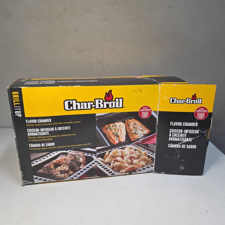 Char-Broil Grill It Up Flavor Chamber 3-in-1 Infuser Unused Steam, Roast, and Smoke Cooker