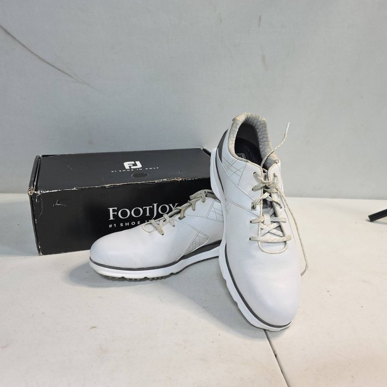 FootJoy Pro SL Carbon Men's Golf Shoes, Size 11.5 Medium, White with Box