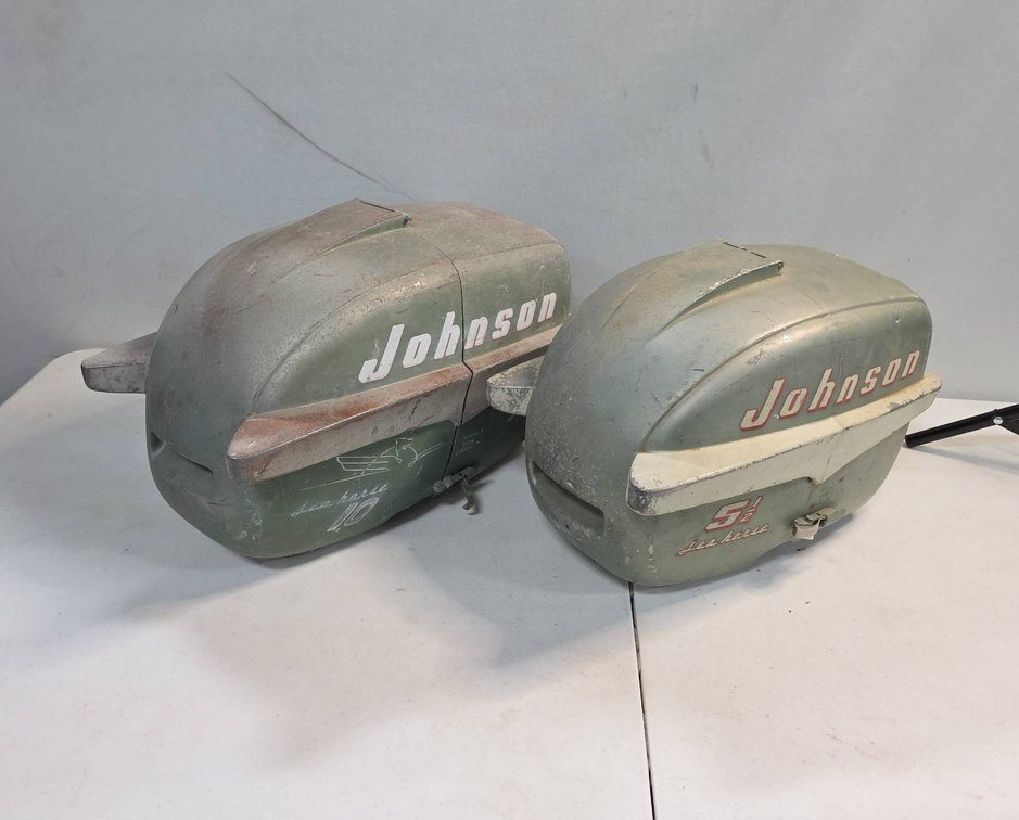 Johnson Outboard Motor Cowls, 5.5 hp and 10 hp Seahorse