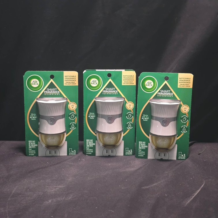 3 Air Wick Scented Oil Warmer Plug-Ins New in Package Smart Fragrance Diffuser Electrical NIP