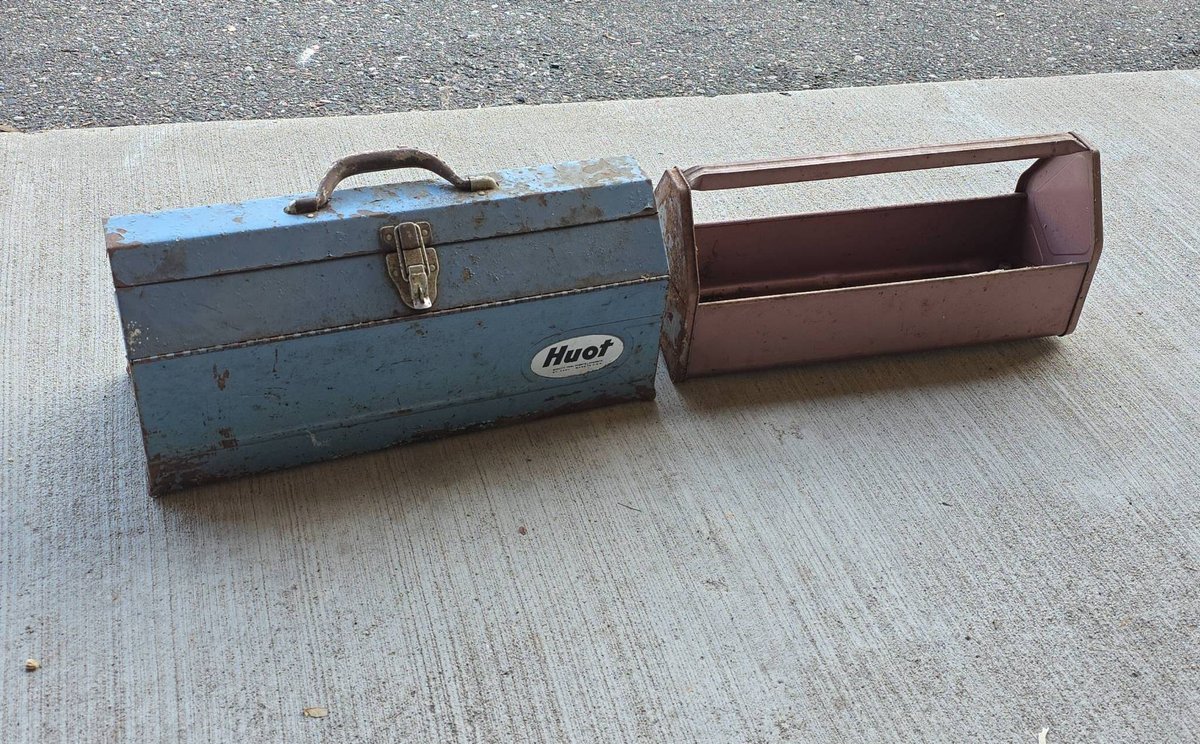 Huot Metal Toolbox and Simonsen TOTE-ALL Metal Tool Tote