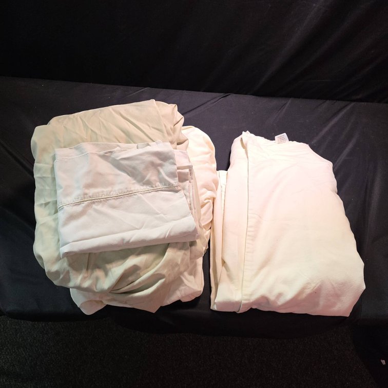 One Queen Flat Sheet, Two Twin Fitted Sheets, One Pillow Case, 100% Cotton
