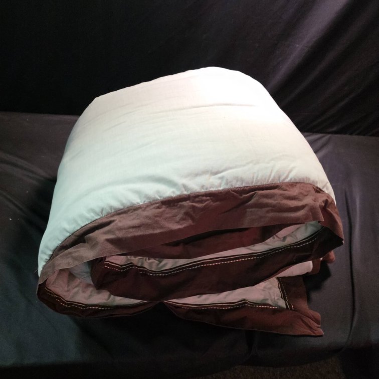 Studio for Home Polyester Comforter, Brown and Light Beige, Reversible