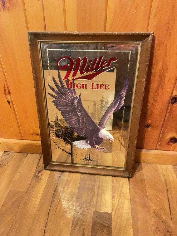 Miller High Life Bald Eagle First Printing Wildlife Series Beer Advertising Mirror