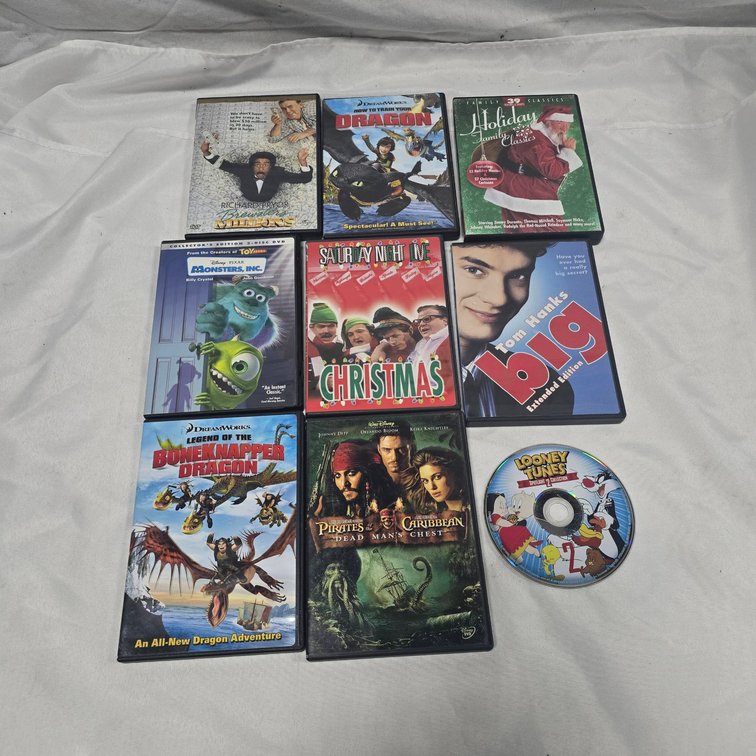 DVD Lot: 9 Discs Including Comedy, Animation, Family, and Holiday Titles