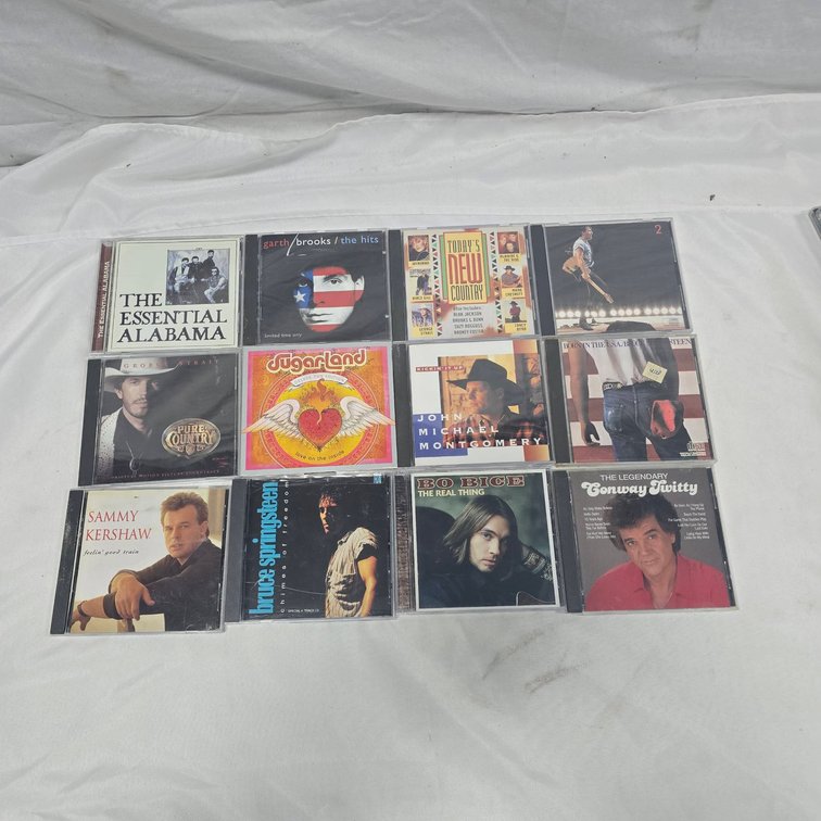 Country and Rock CD Lot Including Garth Brooks, Alabama, Sugarland, Springsteen, More (12 CDs)