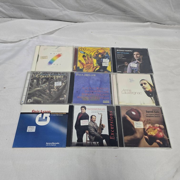 9 Jazz CDs Including Paul Heller, Geir Lysne, Eldad Tarmu, Maria Röder, Anna Lauvergnac
