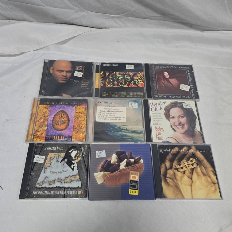 8 Jazz CDs Including Dave Ellis, Doug Hall Quartet, Stu Goldberg, Wendee Glick