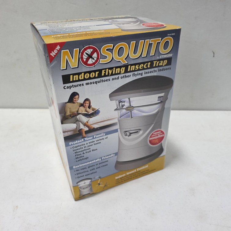NOSQUITO Indoor Flying Insect Trap New In Box, Captures Mosquitoes, Flies, Fruit Flies, and Moths Unused