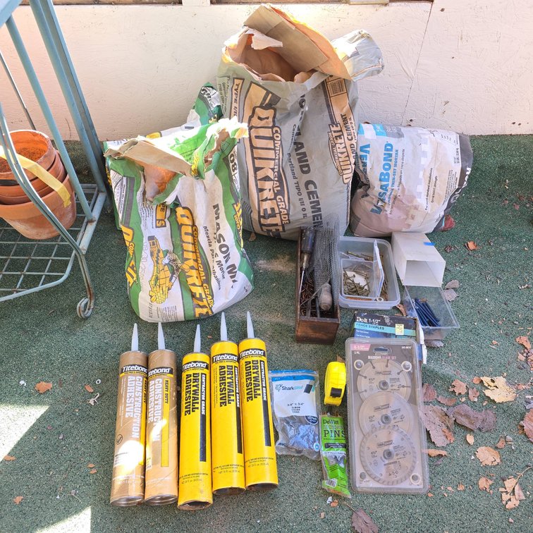 Quikrete Mason Mix, Portland Cement, Versabond, Fasteners, Adhesive & Tool Set