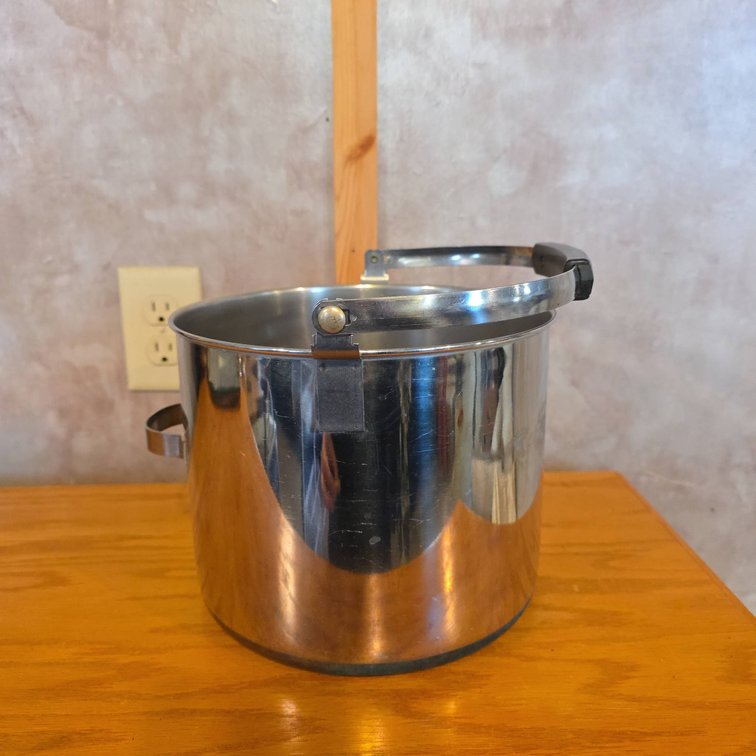 Paul Revere Ware Stainless Steel Stock Pot with Copper-Clad Bottom and Handle, Made in USA
