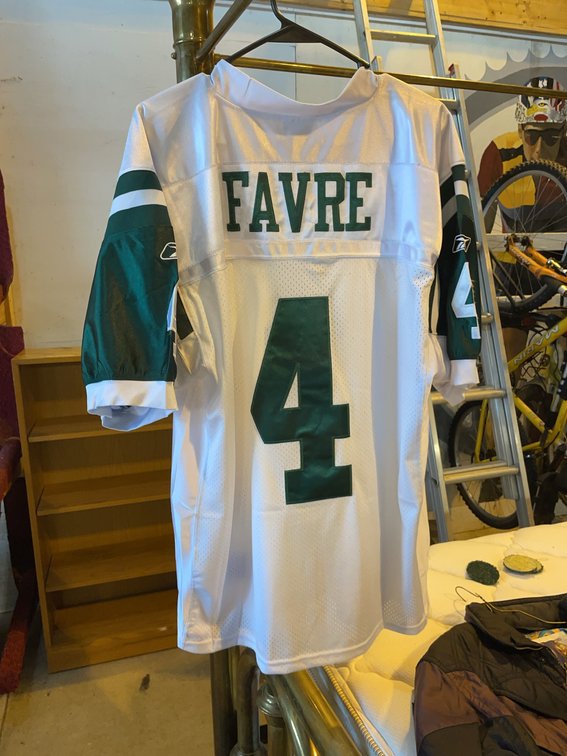 NWT Brett Favre New York Jets Reebok NFL Jersey, Size 50, White With Tags