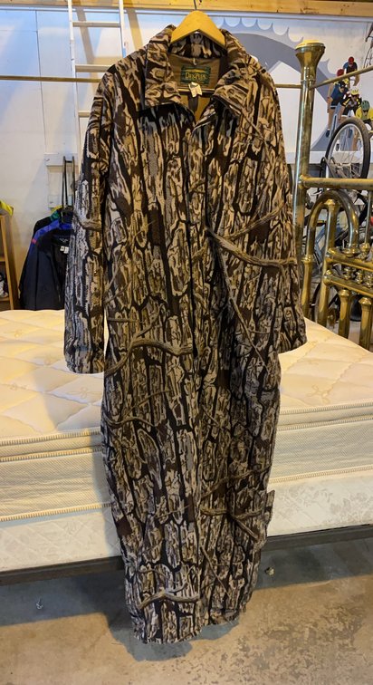 Cabela’s Men’s 2XL Dry Plus Hunting Coveralls, Camouflage Print, Soft Shell Exterior