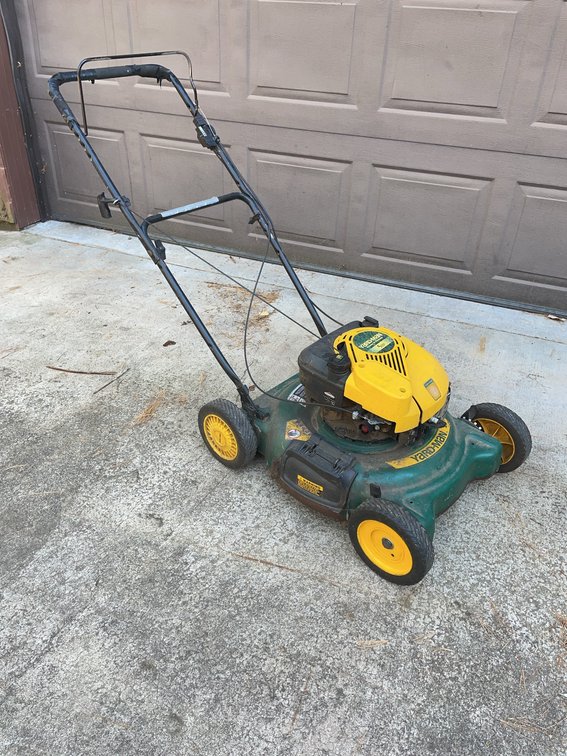 Yard-Man 20 Inch Push Lawn Mower With 5 HP Engine, For Parts Or Repair, Model 11A-106G401