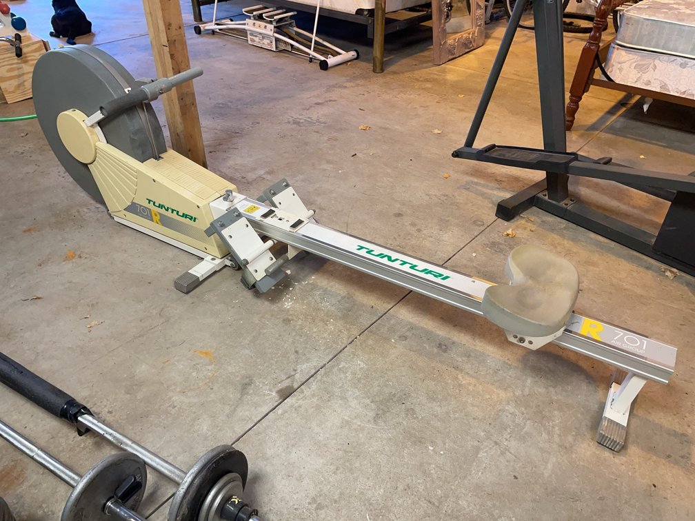 Tunturi 701R Rowing Machine Air Group Model, Tested and Working, Home Fitness Equipment
