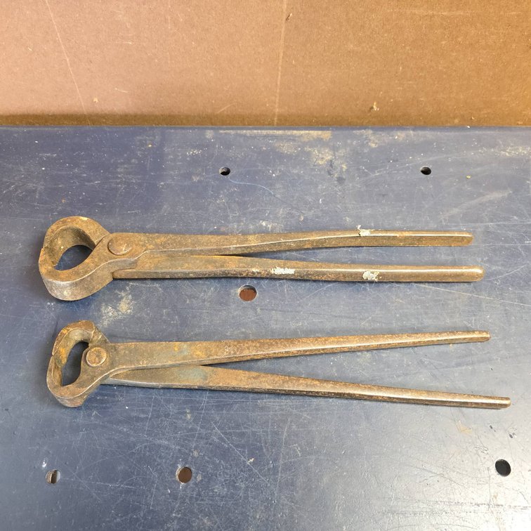 DROP FORGED Blacksmith Farrier Hoof Nippers and Pincers Iron Tools