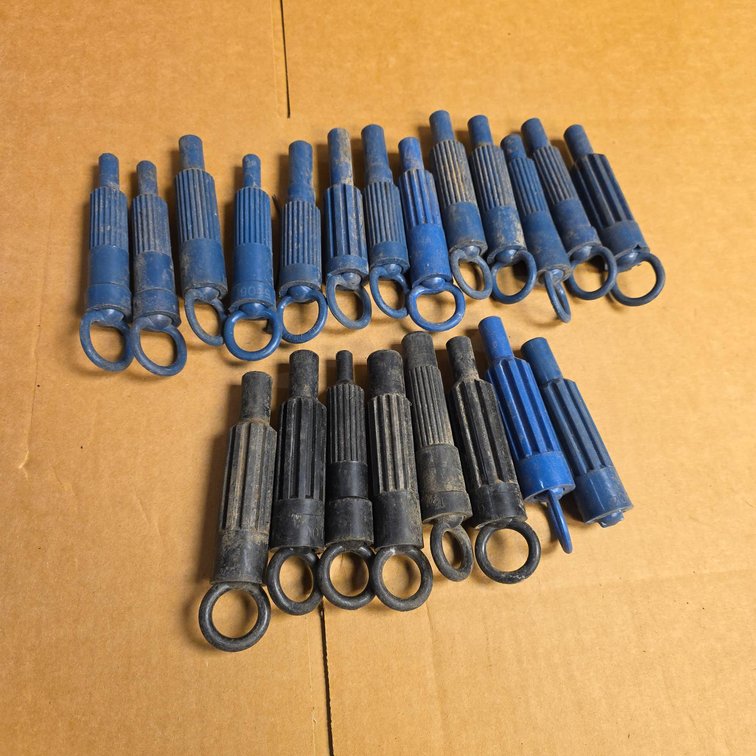 21 Clutch Alignment Tools, Mixed Blue and Black Plastic Construction with Ring Handles
