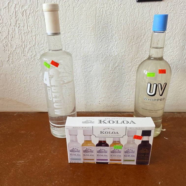 42 Below Vodka, UV Whipped Vodka, Koloa Hawaiian Rum Sampler 6-Pack