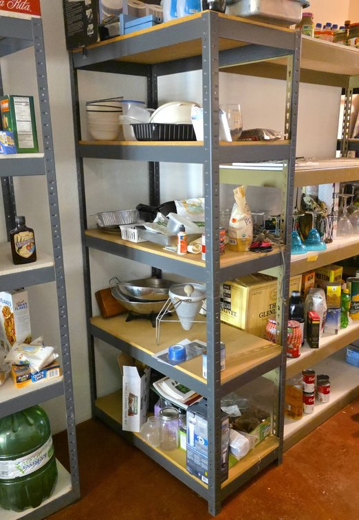 Steel Storage Shelving Unit with Five Shelves, Household Pantry and Kitchen Items NOT Included